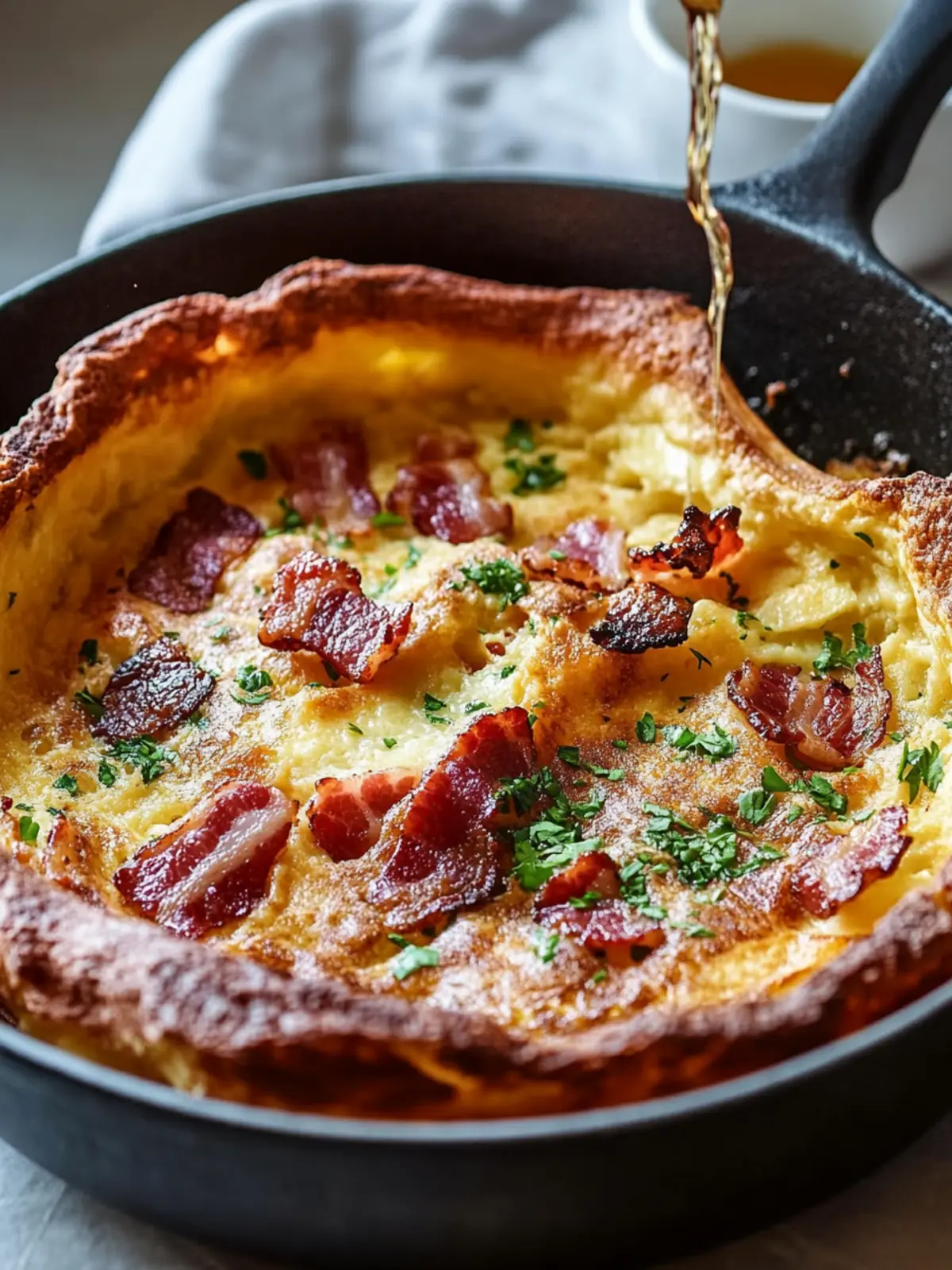 Savory Cheddar Beef Bacon Dutch Baby for Cozy Mornings 5 Cheddar Beef Bacon Dutch Baby