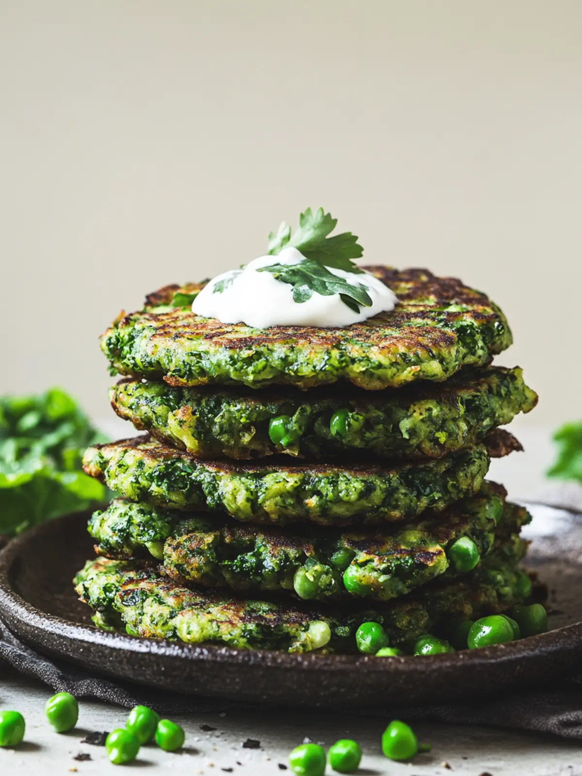 Delicious Kale and Green Pea Fritters for Guilt-Free Snacking 4 Kale and green pea fritters