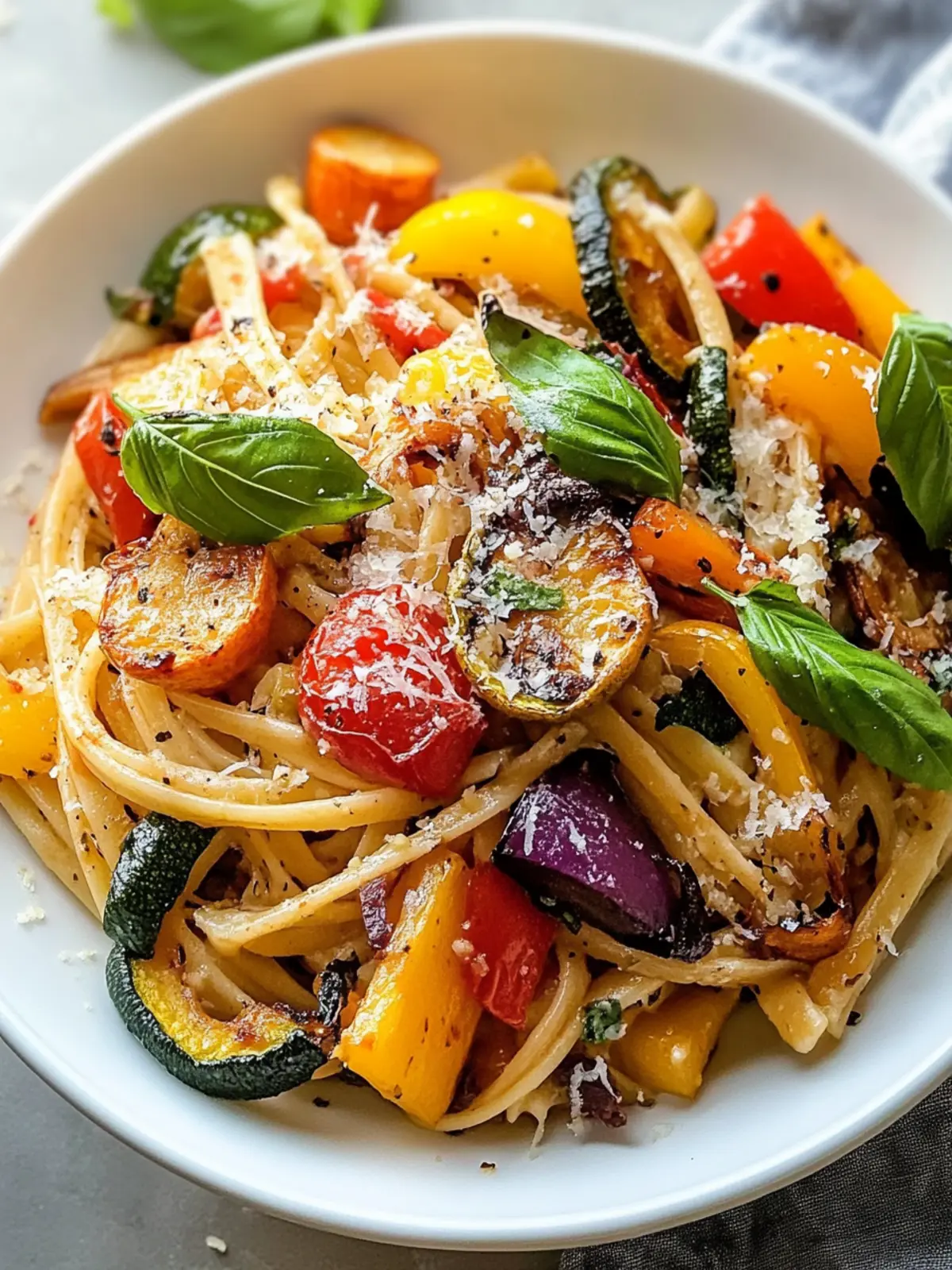 Vibrant Roasted Vegetable Pasta for a Healthy Night In 2 Roasted Vegetable Pasta