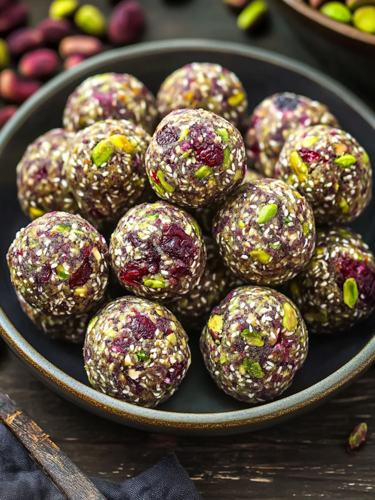 Cranberry Pistachio Energy Bites for Your Healthy Snack Cravings 4 Cranberry Pistachio Energy Bites