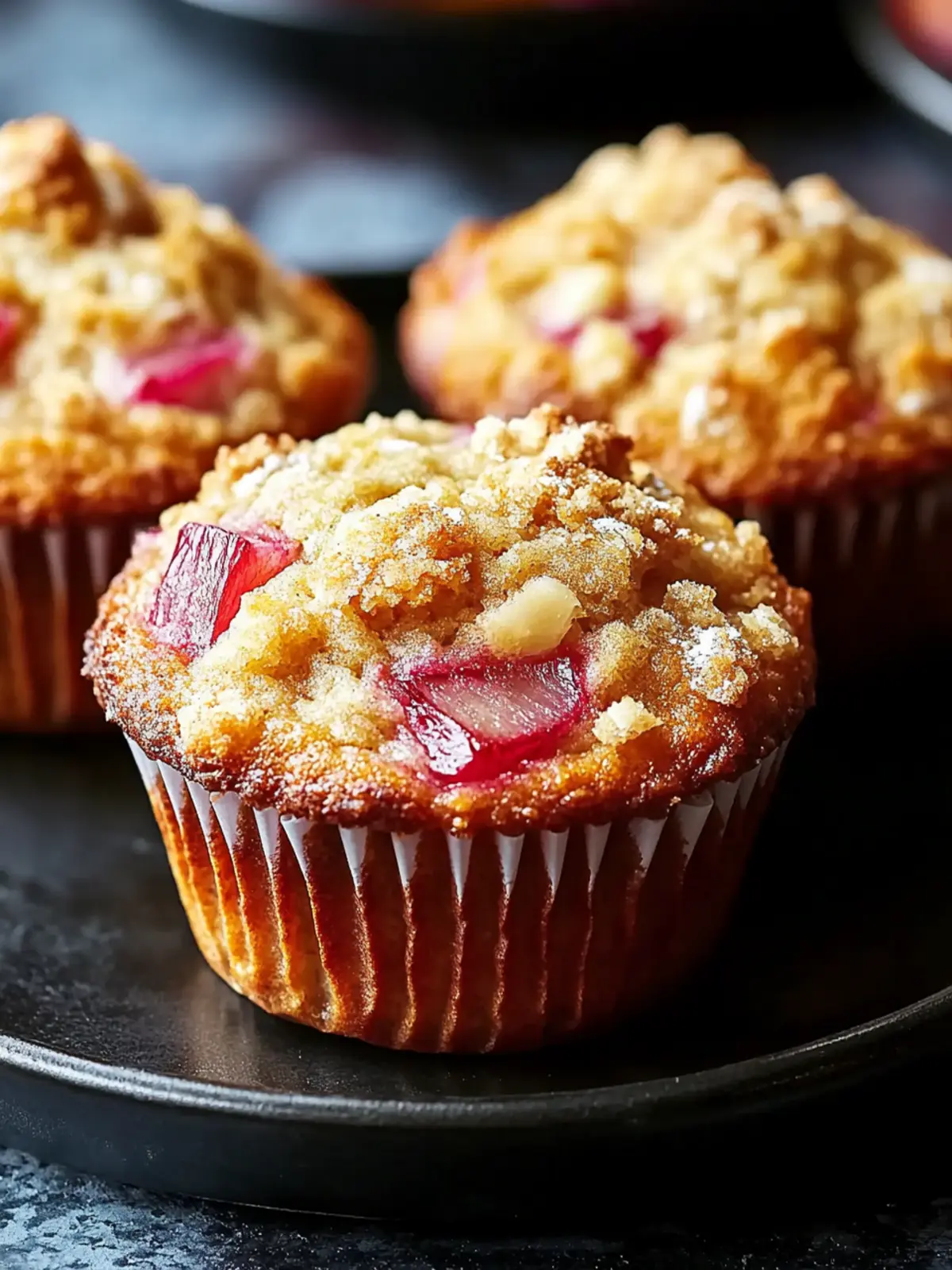 Rhubarb Muffins with Greek Yogurt for a Wholesome Treat 3 Rhubarb Muffins with Greek Yogurt