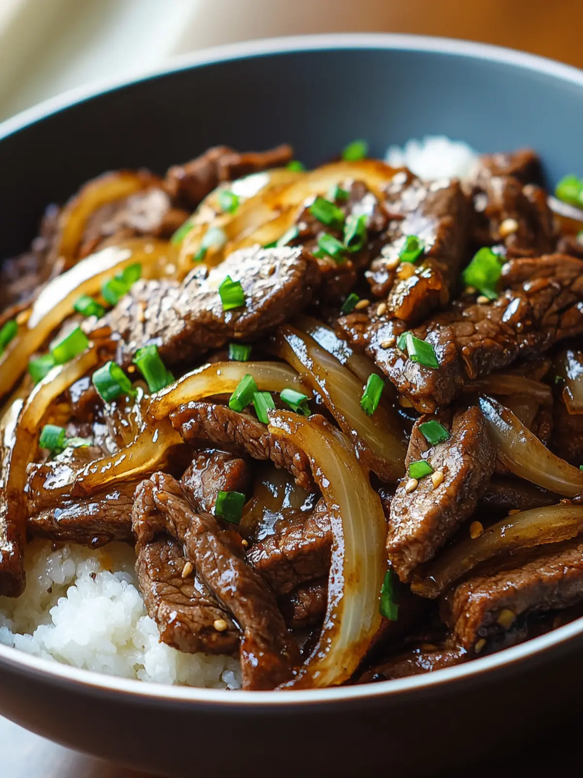 Savory Beef Caramelized with Onions & Soy Sauce in 30 Minutes 5 Beef Caramelized with Onions & Soy Sauce