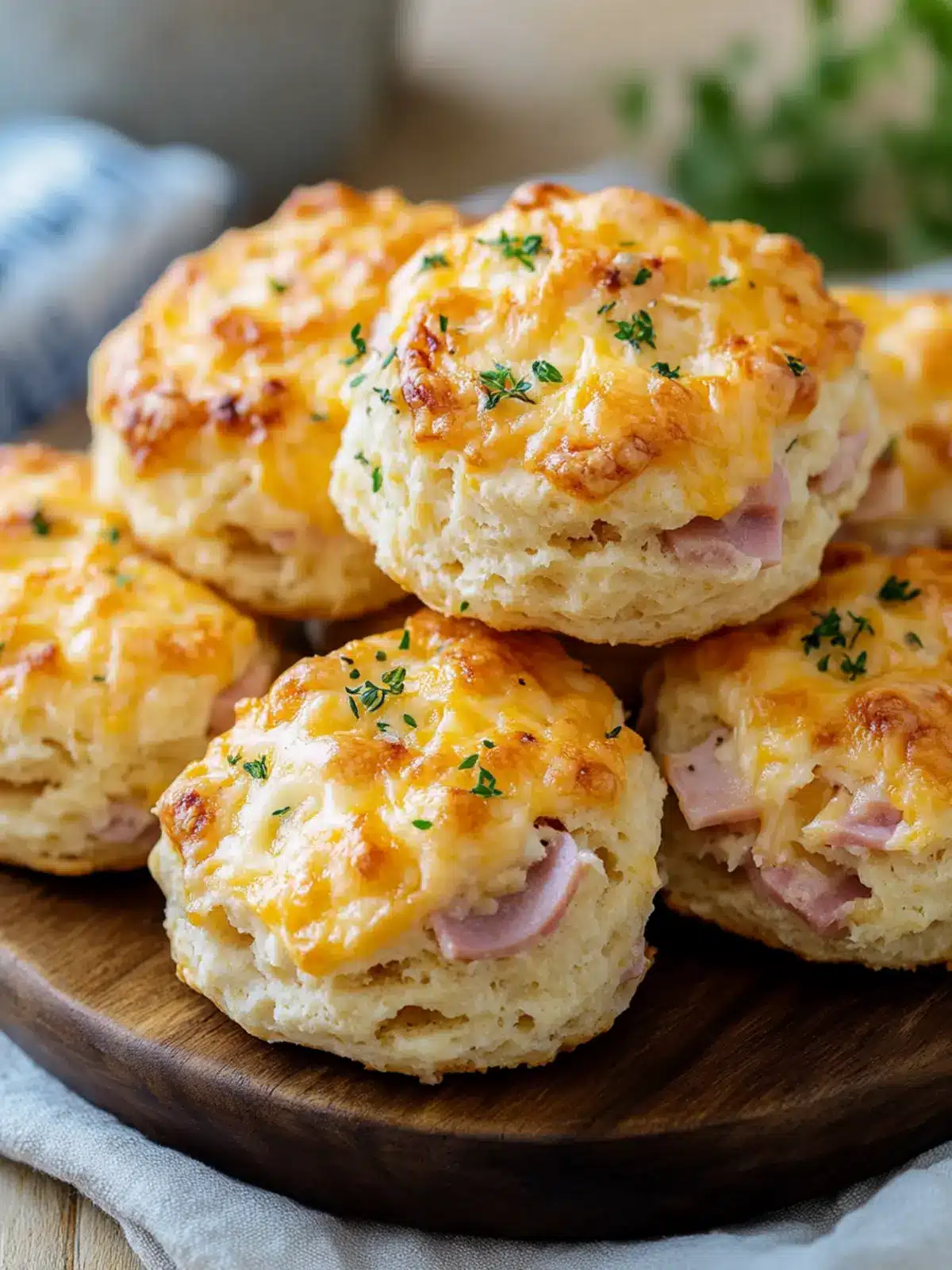Heavenly Ham and Cheese Butter Swim Biscuits You’ll Crave 5 Ham and Cheese Butter Swim Biscuits