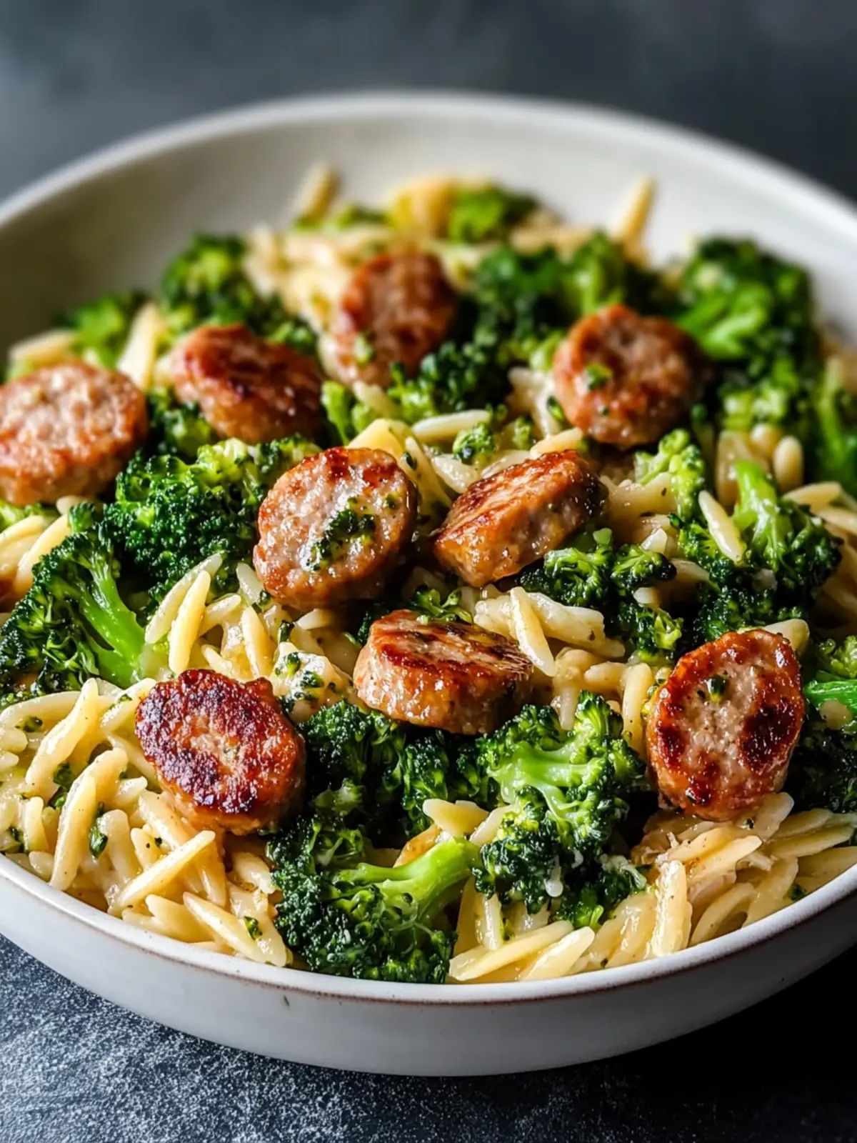 Savory Easy Chicken Sausage Broccoli Orzo in Just 30 Minutes 2 Easy Chicken Sausage Broccoli Orzo