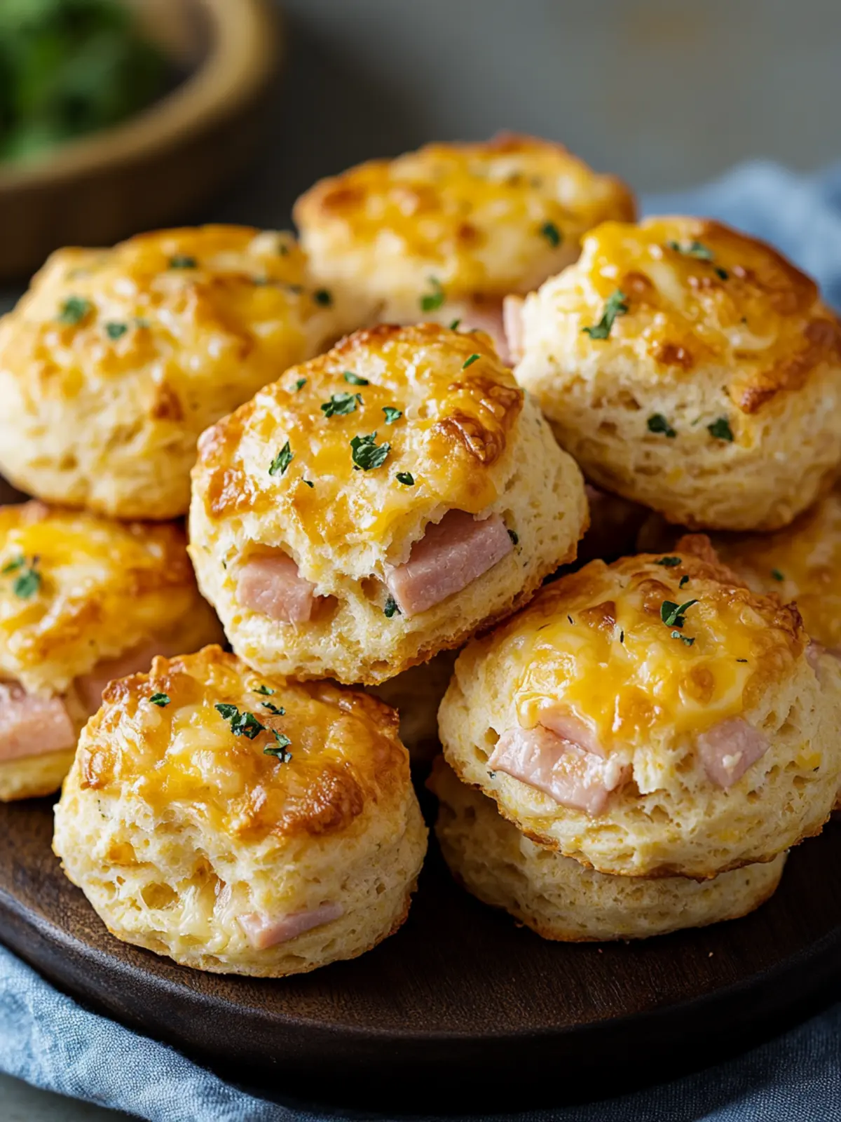 Heavenly Ham and Cheese Butter Swim Biscuits You’ll Crave 4 Ham and Cheese Butter Swim Biscuits