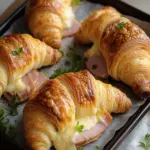 Baked Ham and Cheese Croissants for Quick Savory Bliss 4 Baked Ham and Cheese Croissants