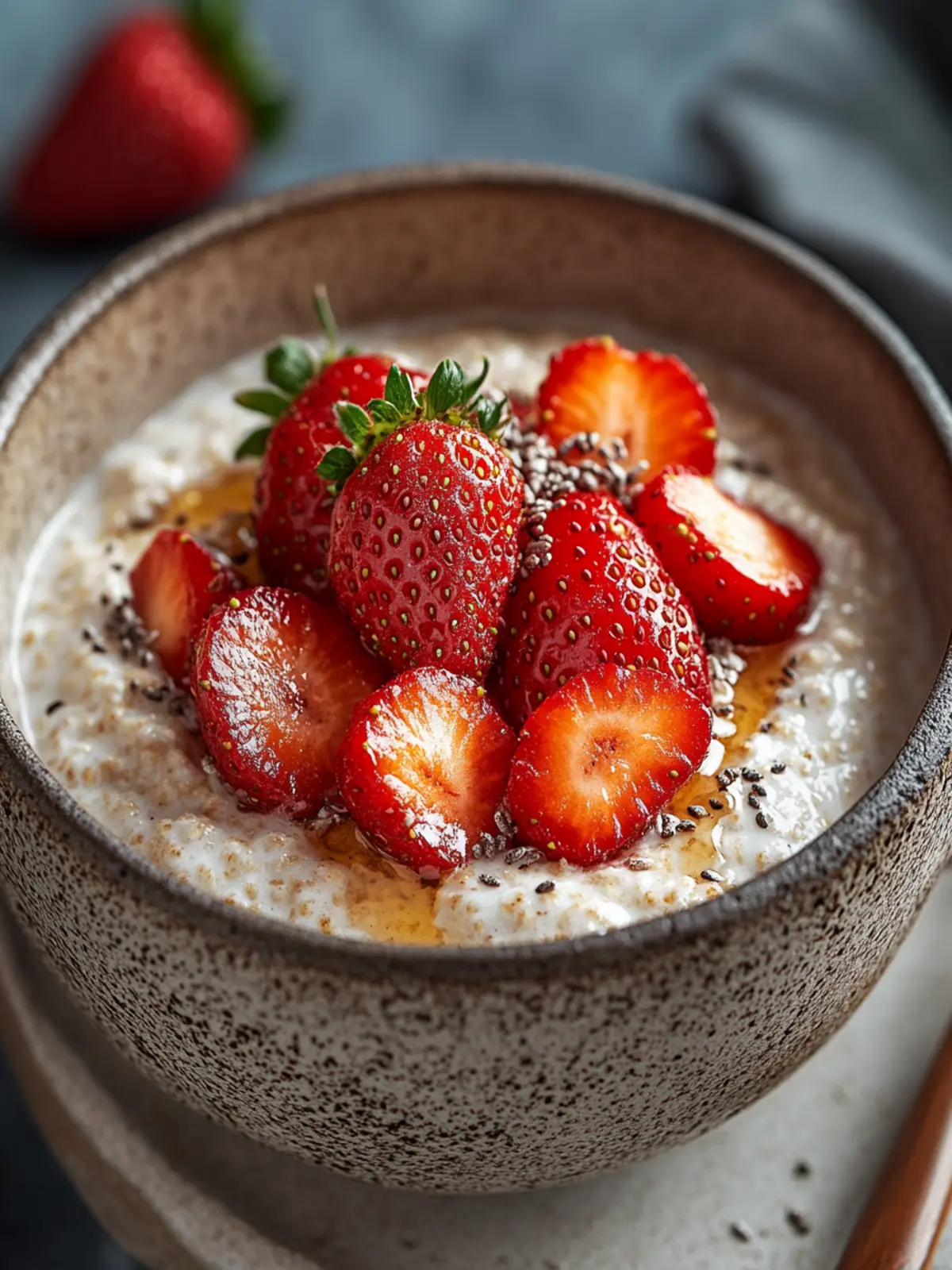 Strawberries and Cream Porridge: Easy Breakfast Bliss 3 Strawberries and Cream Porridge
