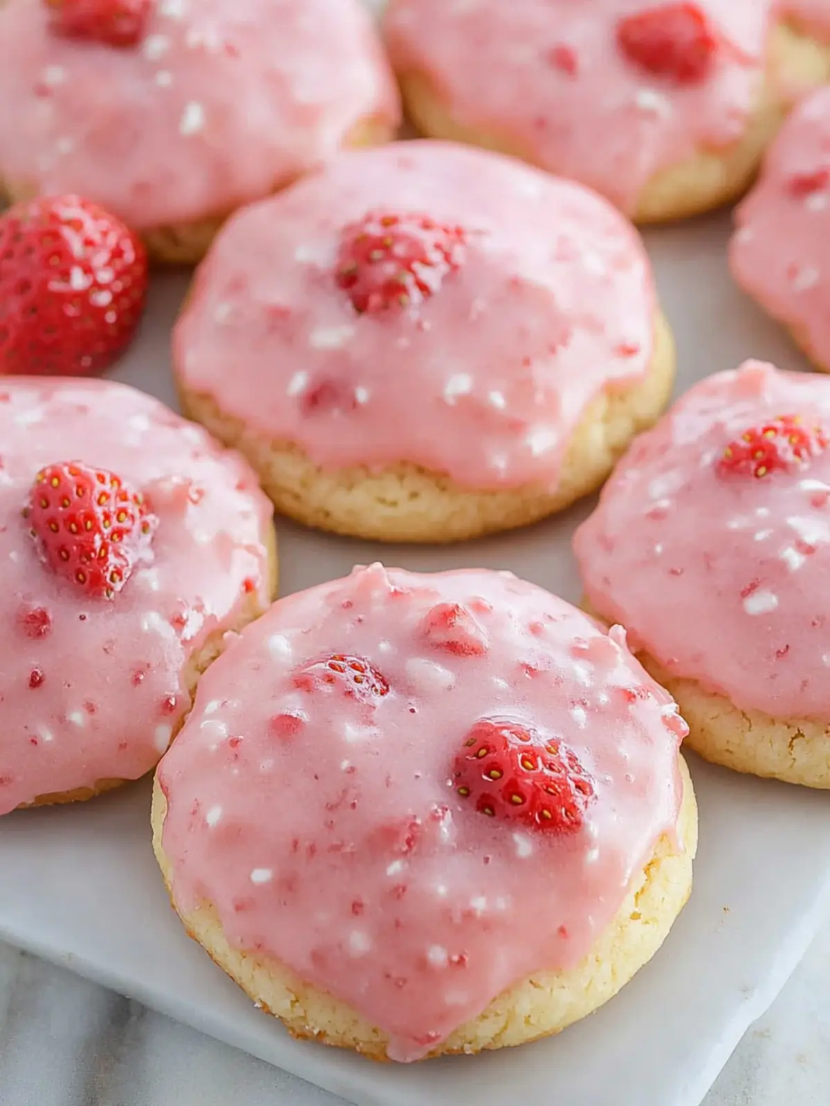 Delicious Strawberry Cookies Recipe with Sweet Strawberry Glaze 4 Strawberry Cookies Recipe with Strawberry Glaze