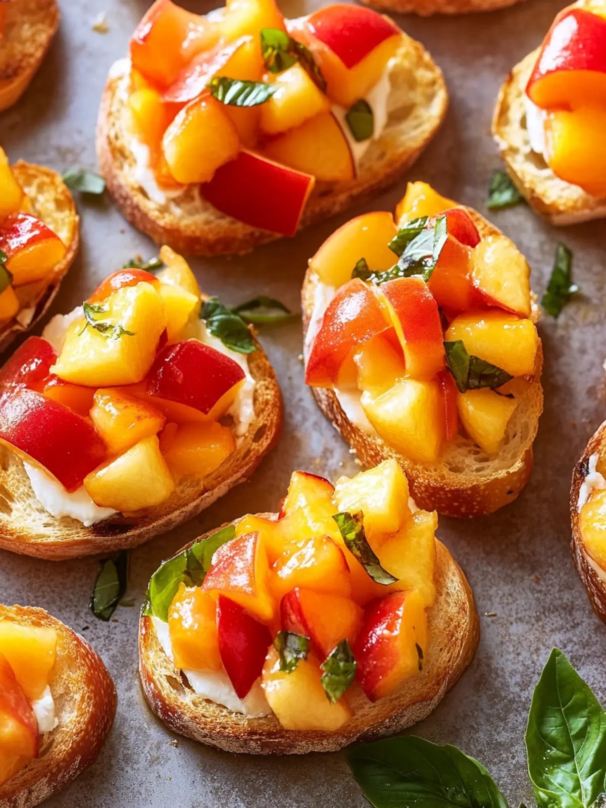 Savory Peach Bruschetta with Ricotta for Summer Bliss 4 Peach Bruschetta