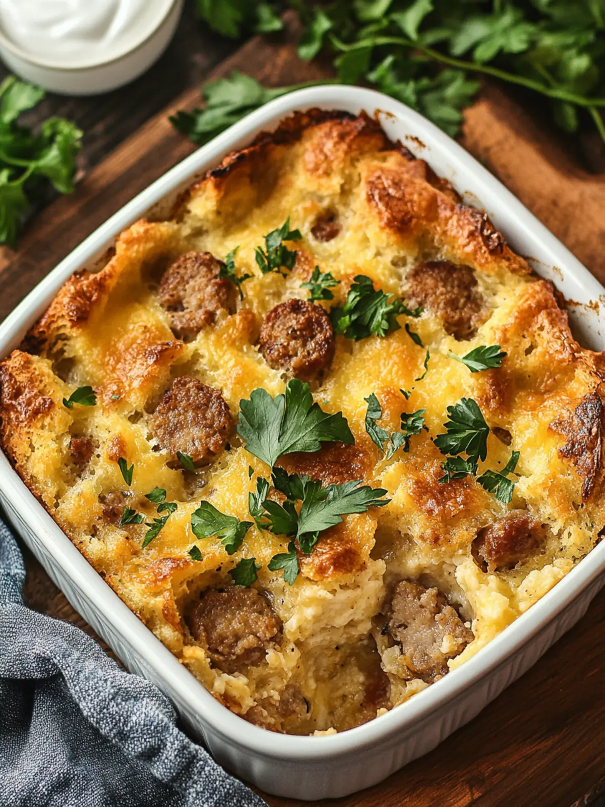 Sausage Breakfast Strata: Your Perfect Make-Ahead Brunch Delight 4 Sausage Breakfast Strata