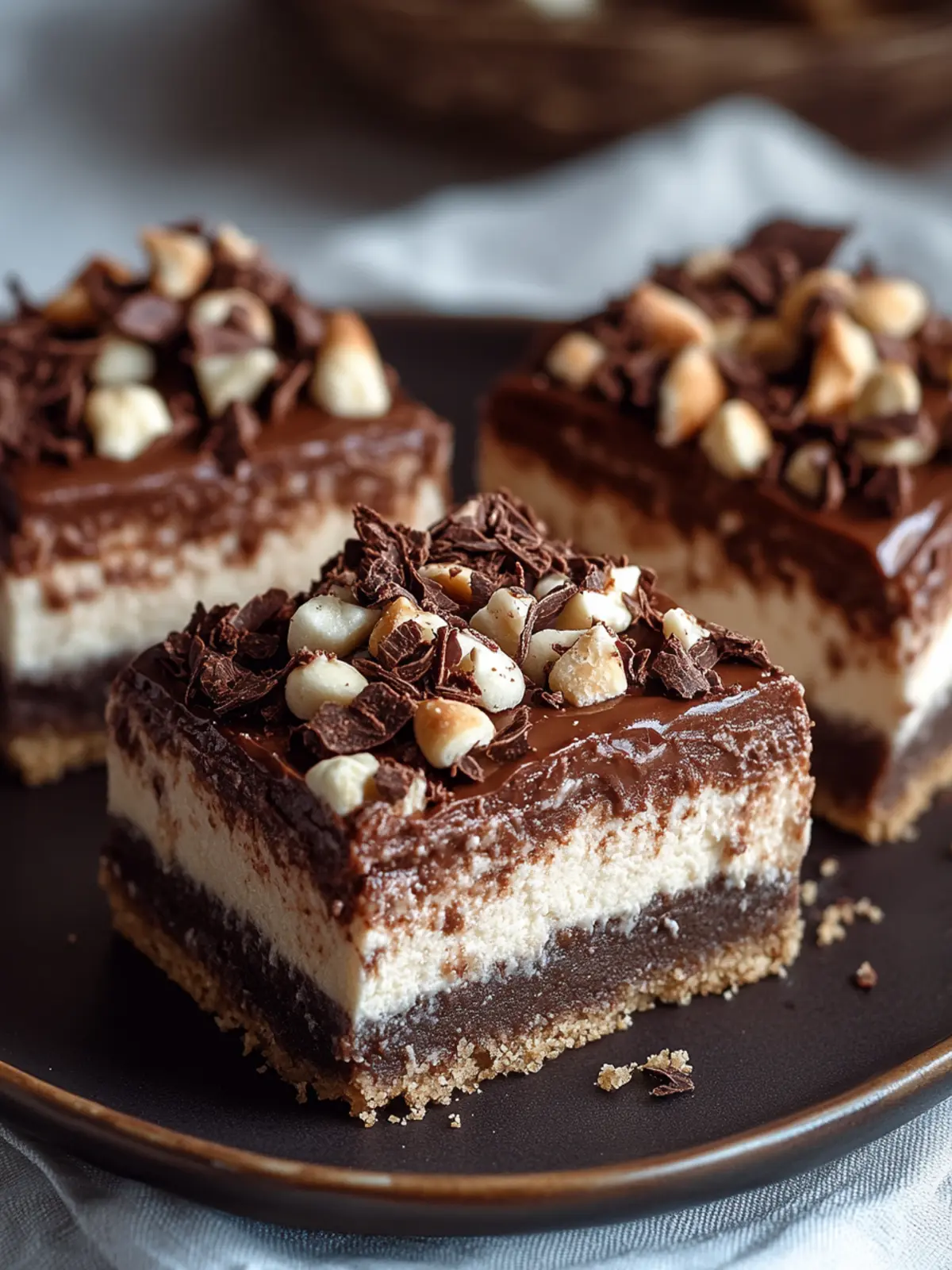 Irresistible Nutella Cheesecake Bars for Chocolate Lovers 5 Nutella Cheesecake Bars