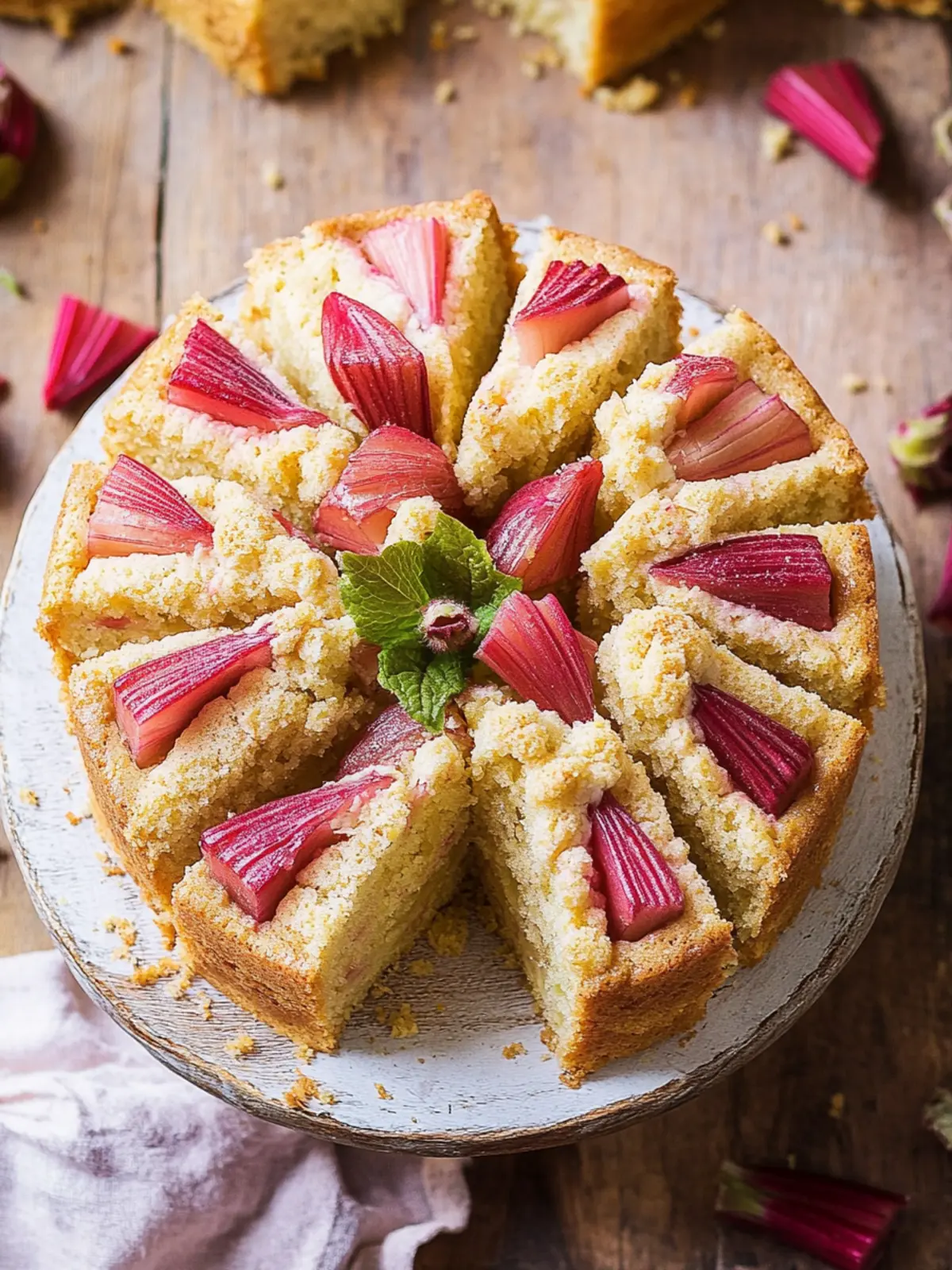 Deliciously Easy Rhubarb Cake for Spring Celebrations 3 Rhubarb Cake