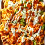 Buffalo Chicken Waffle Fry Nachos: A Game Day Must-Try 4 Buffalo Chicken Waffle Fry Nachos