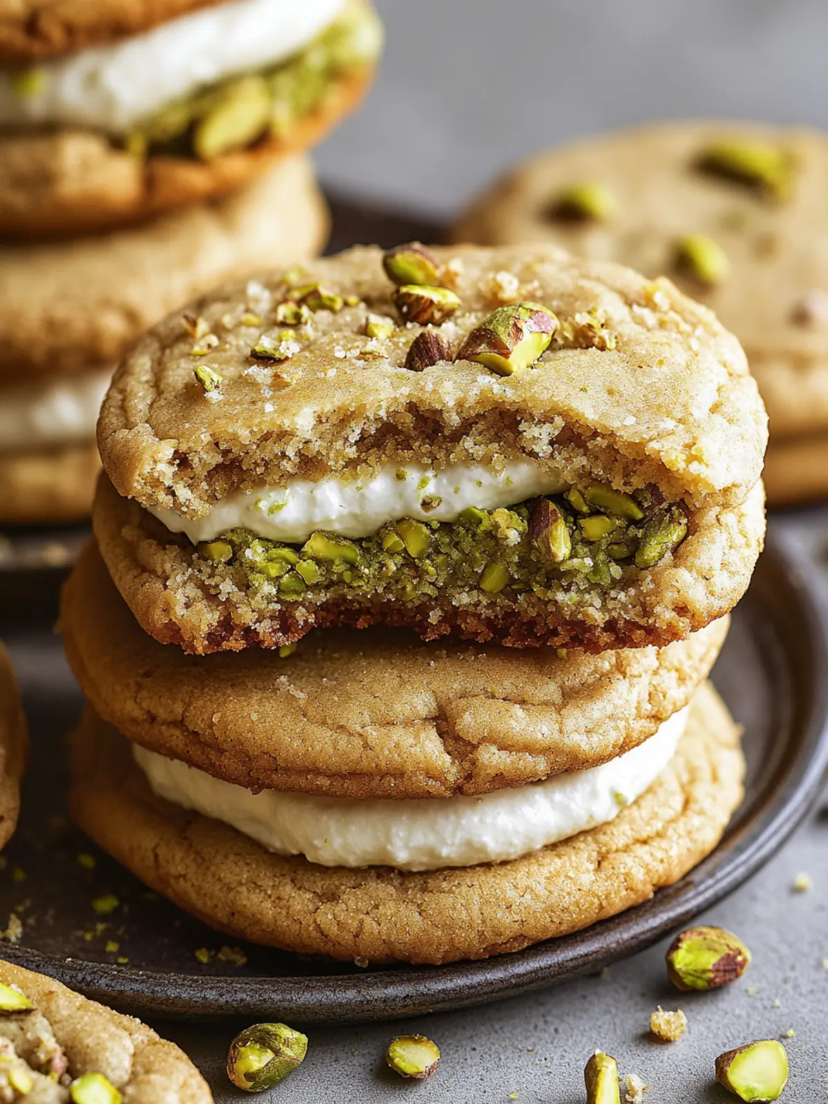 Pistachio Cream-Filled Cookies: A Creamy Dreamy Delight 3 Pistachio Cream–Filled Cookies