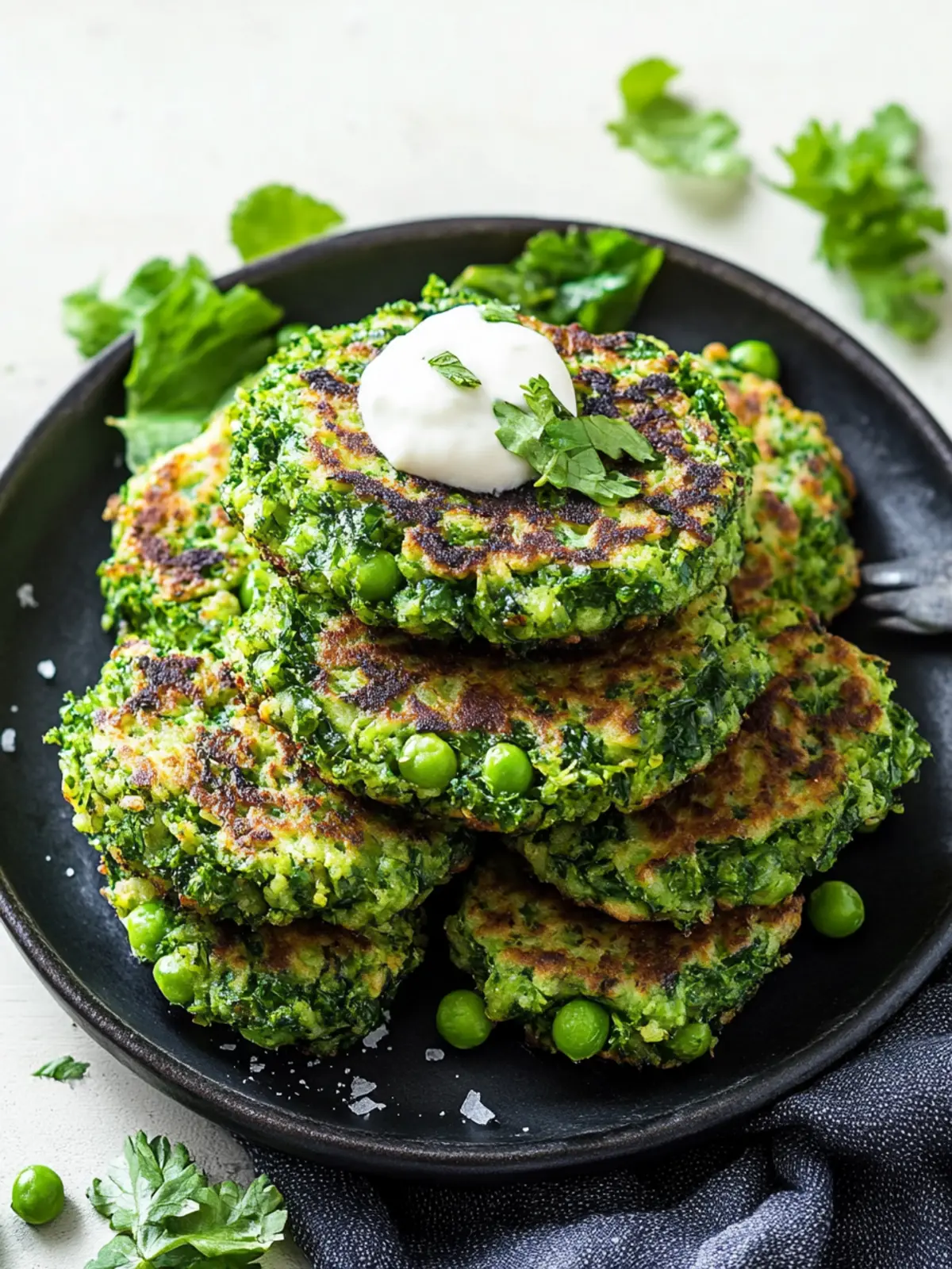 Delicious Kale and Green Pea Fritters for Guilt-Free Snacking 3 Kale and green pea fritters