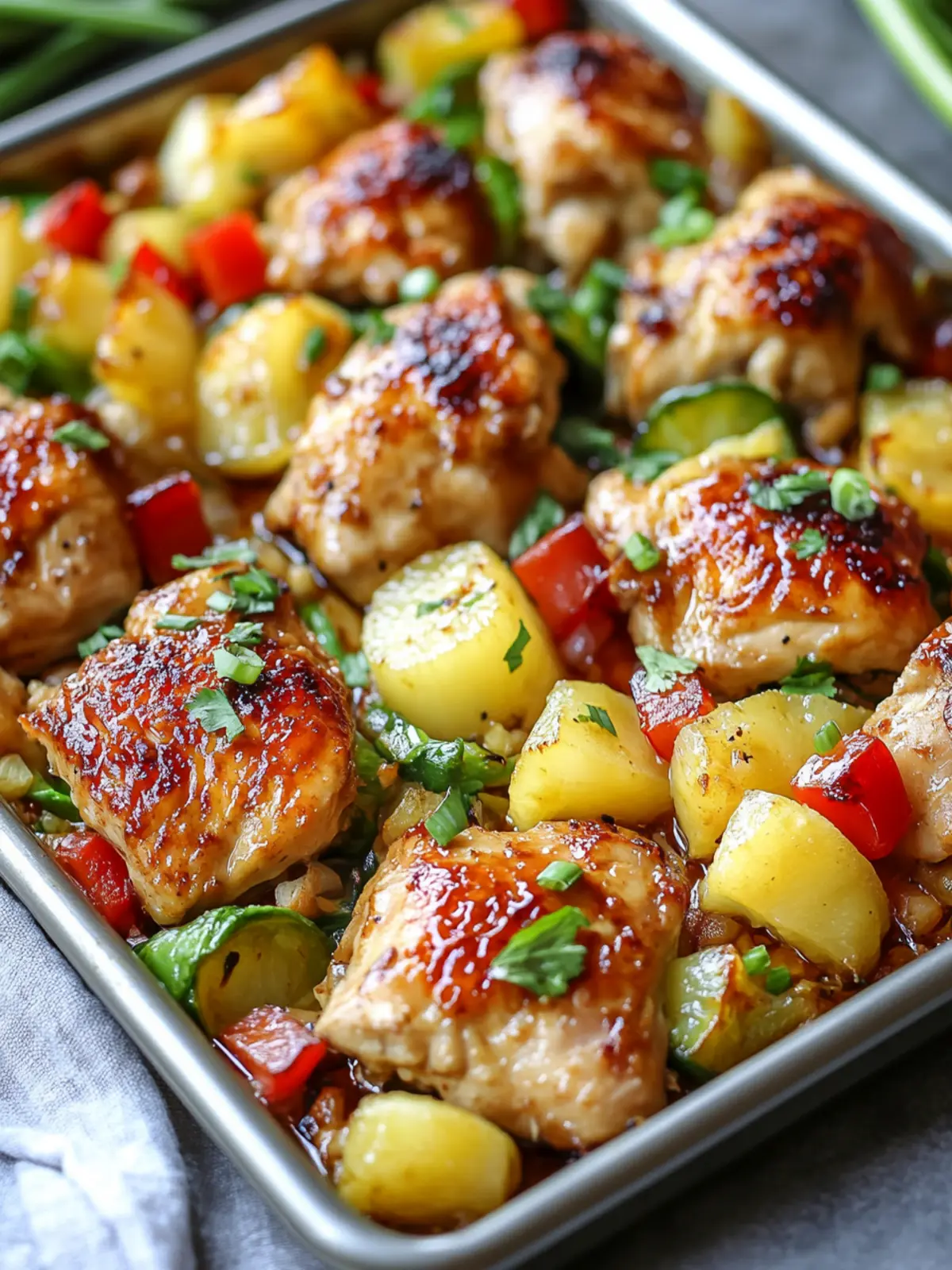 Hawaiian Chicken Sheet Pan: A Tropical Twist for Busy Nights 3 Hawaiian Chicken Sheet Pan