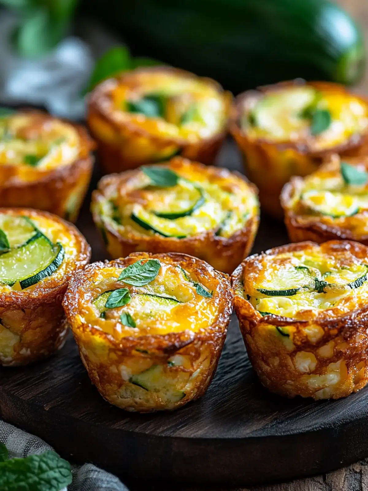 Zucchini Egg Muffins with Cheddar: Healthy Breakfast Magic 3 Zucchini Egg Muffins with Cheddar