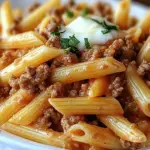 Cheesy Penne with Ground Beef: Your One-Pot Family Favorite 9 Cheesy Penne with Ground Beef