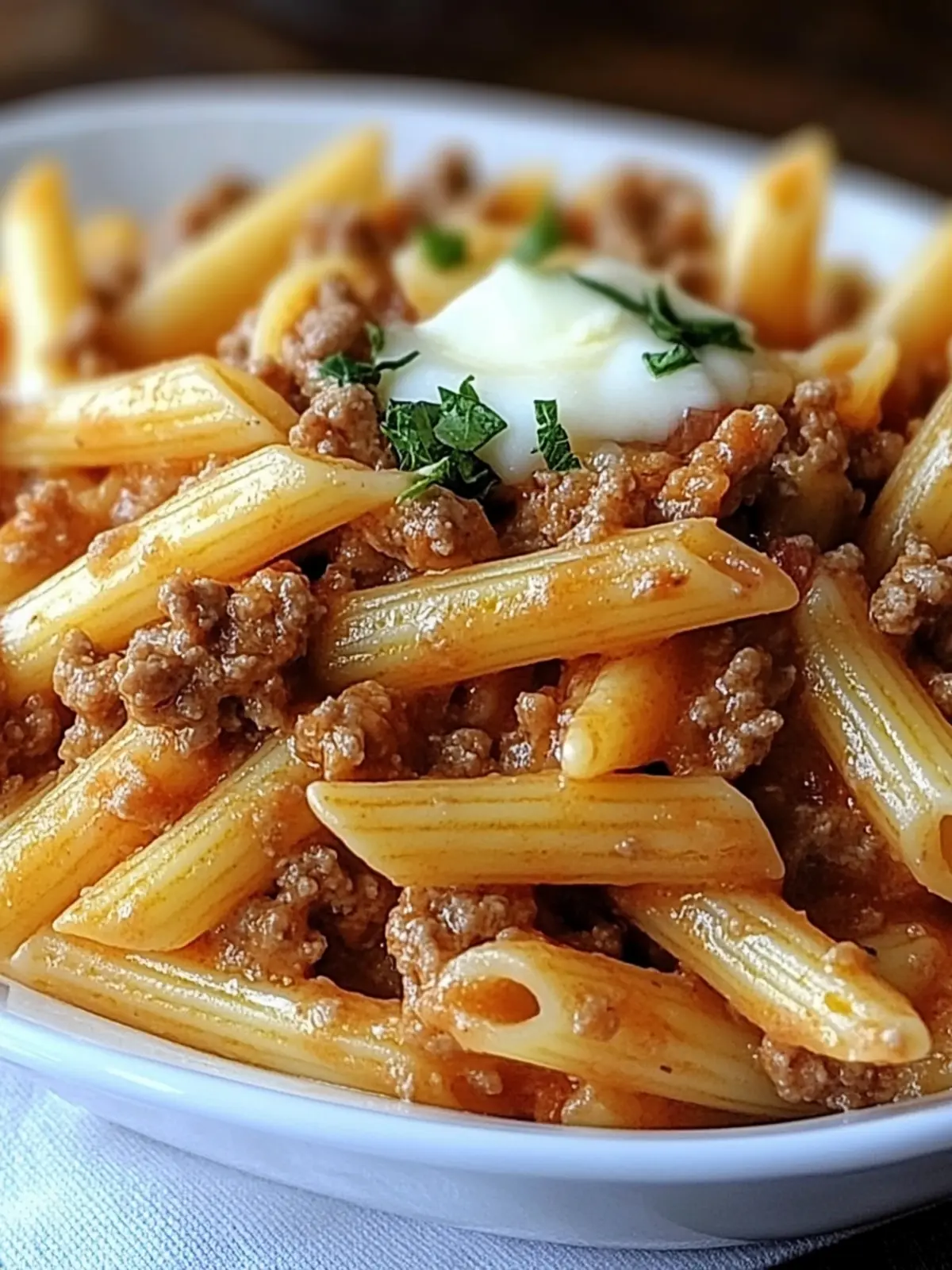 Cheesy Penne with Ground Beef: Your One-Pot Family Favorite 5 Cheesy Penne with Ground Beef