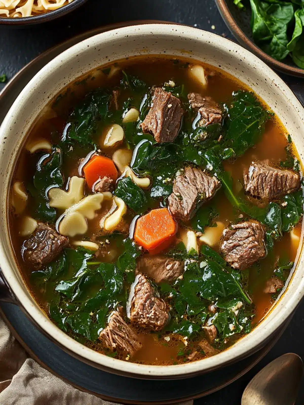 Spinach Beef Soup That Warms Your Soul Every Time 2 Spinach Beef Soup