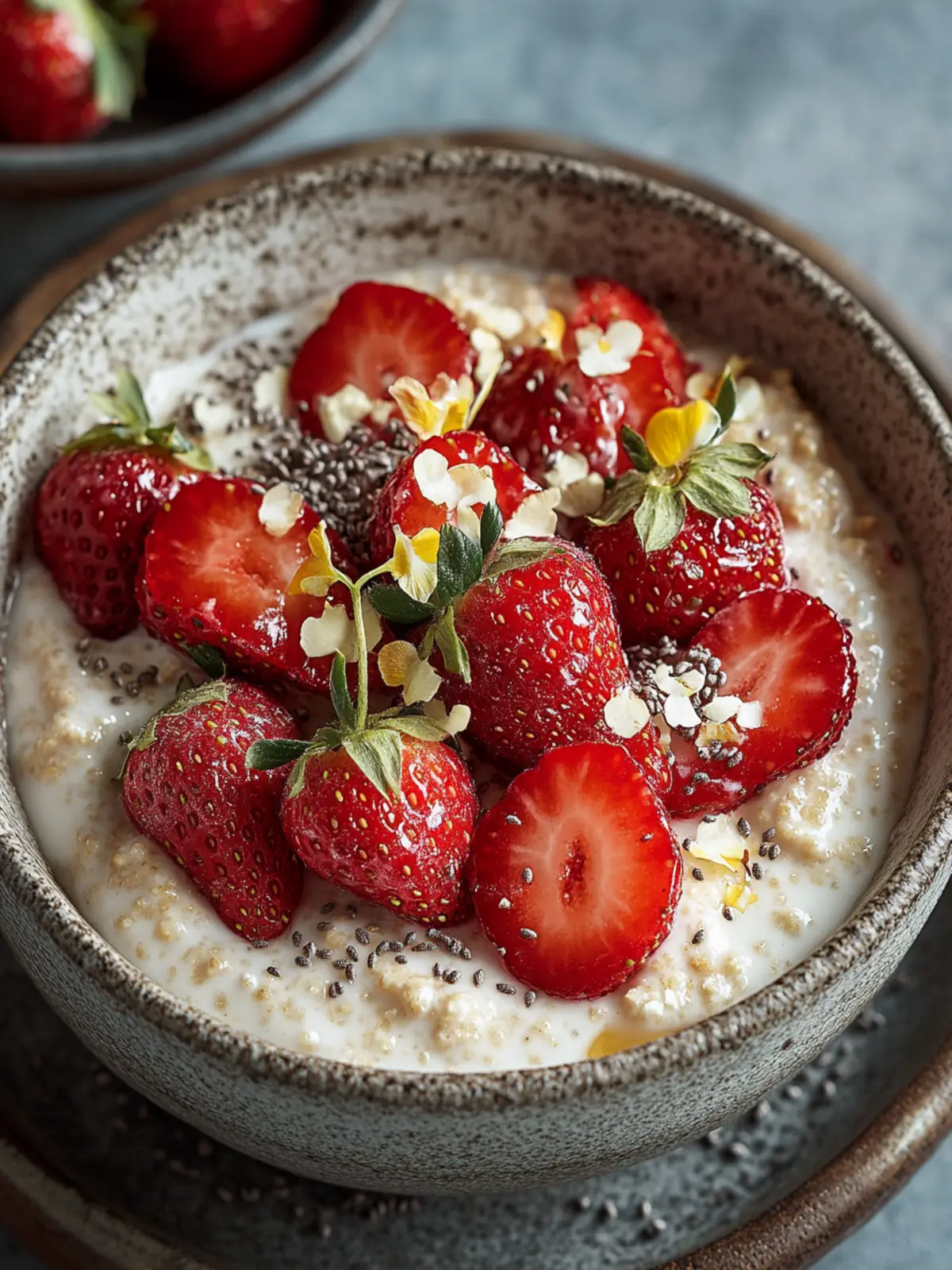Strawberries and Cream Porridge: Easy Breakfast Bliss 4 Strawberries and Cream Porridge