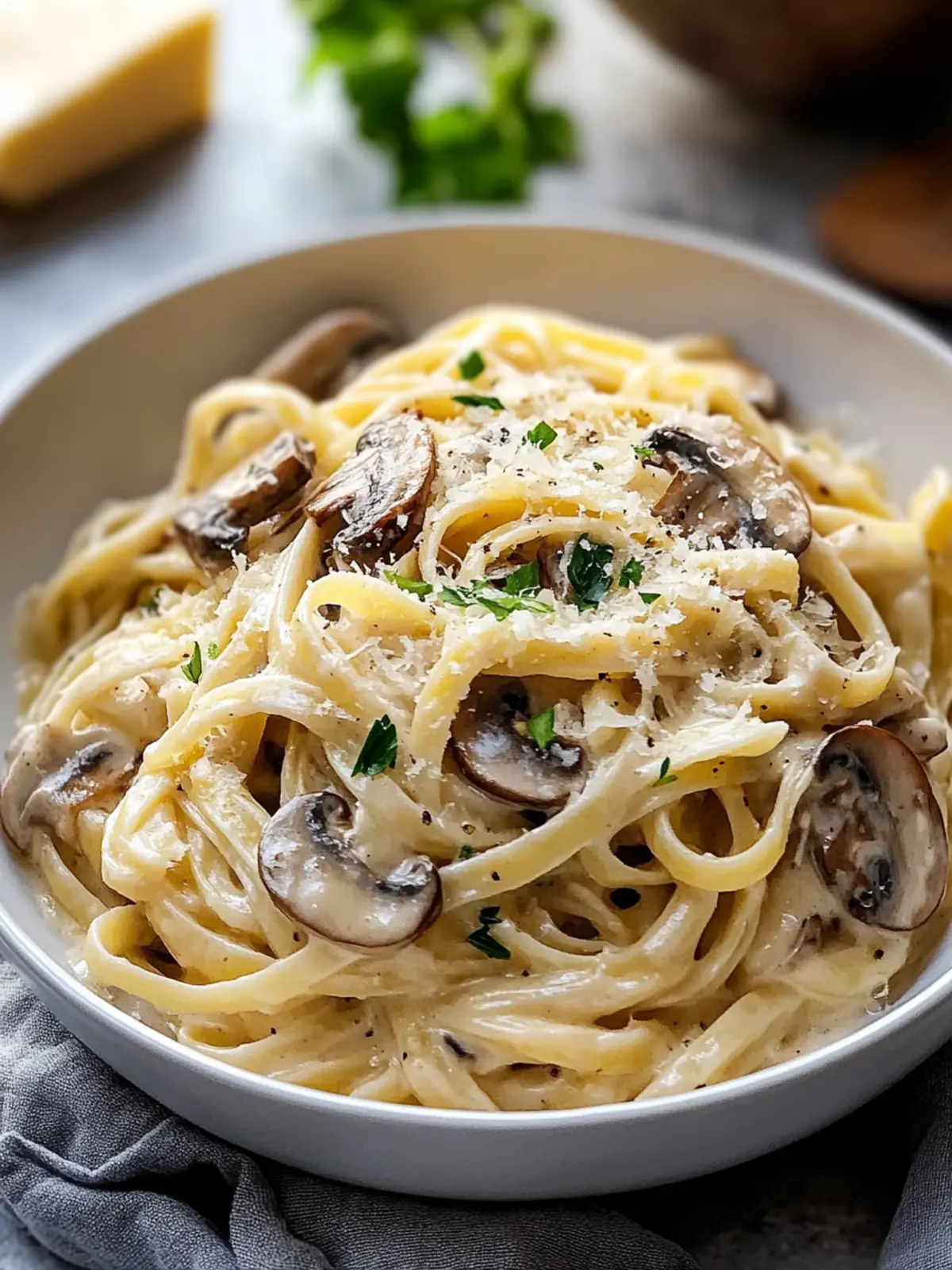 Creamy Caramelized Leek & Mushroom Gruyere Pasta Bliss 3 Creamy Caramelized Leek & Mushroom Gruyere Pasta