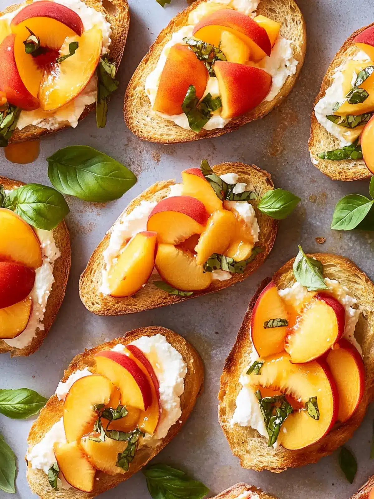 Savory Peach Bruschetta with Ricotta for Summer Bliss 3 Peach Bruschetta