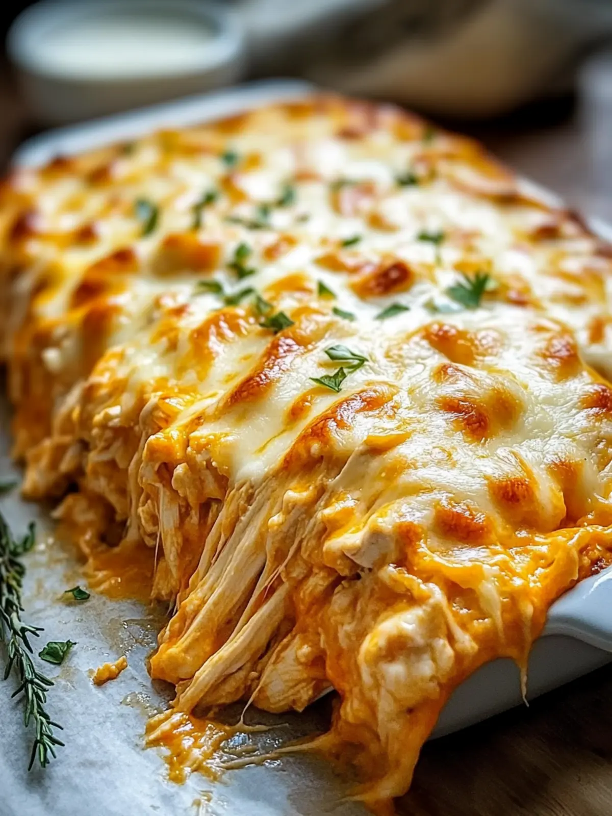 Buffalo Chicken Cheese Bake: Quick Delight for Gatherings 5 Buffalo Chicken Cheese Bake