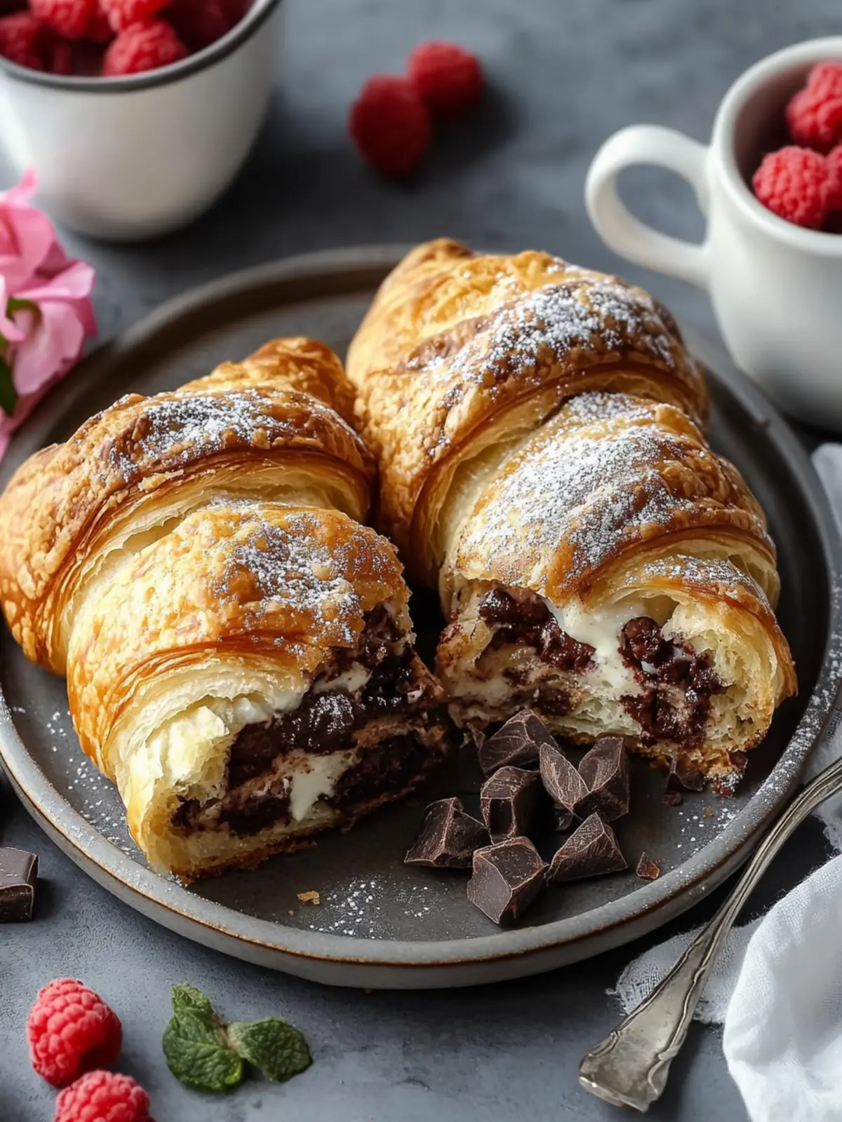 Decadent Chocolate Croissant Breakfast Bake for Your Brunch Bliss 4 Chocolate Croissant Breakfast Bake