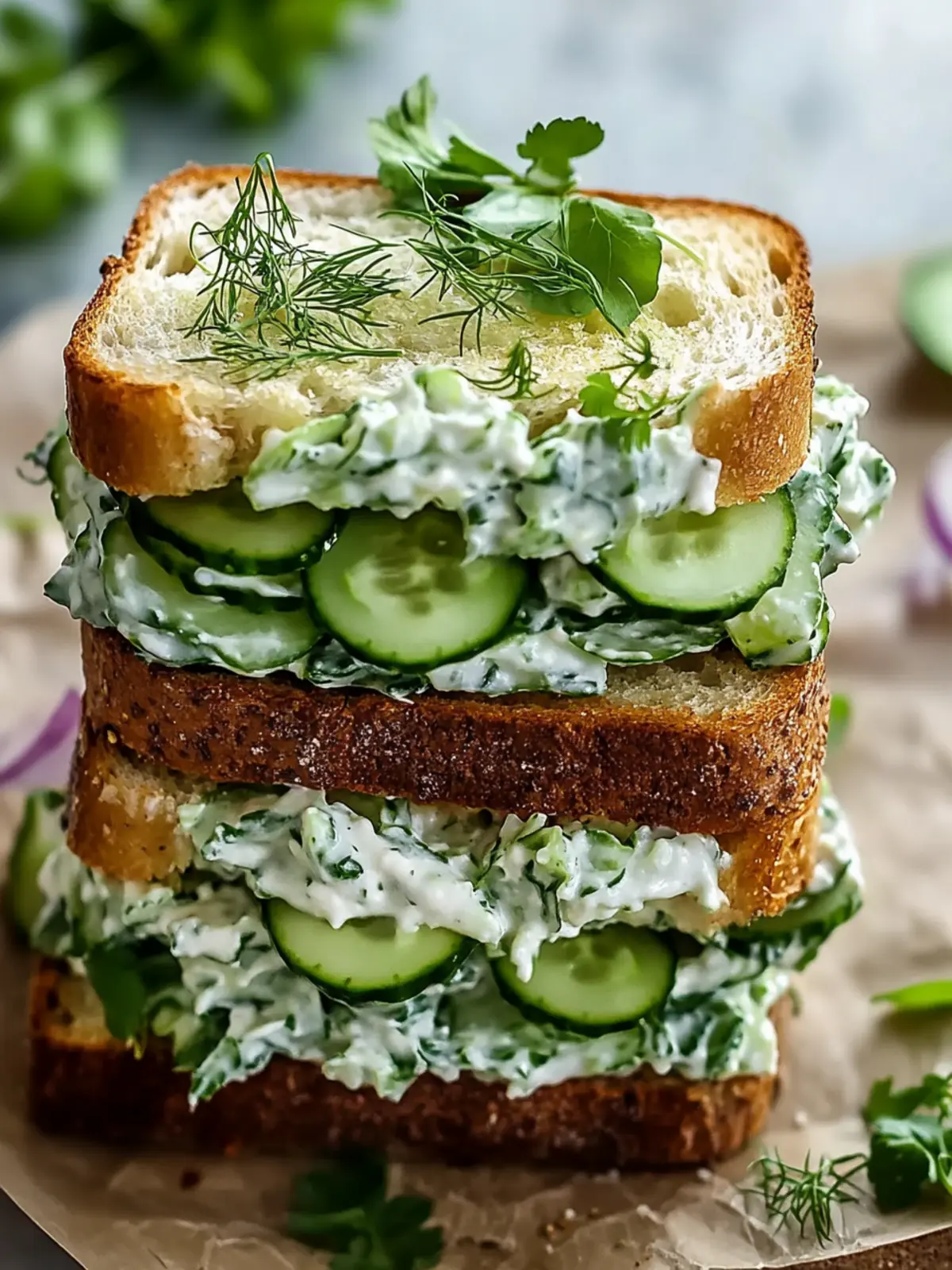 Refreshing Easy Cucumber Salad Sandwiches for Any Occasion 4 Easy Cucumber Salad Sandwiches