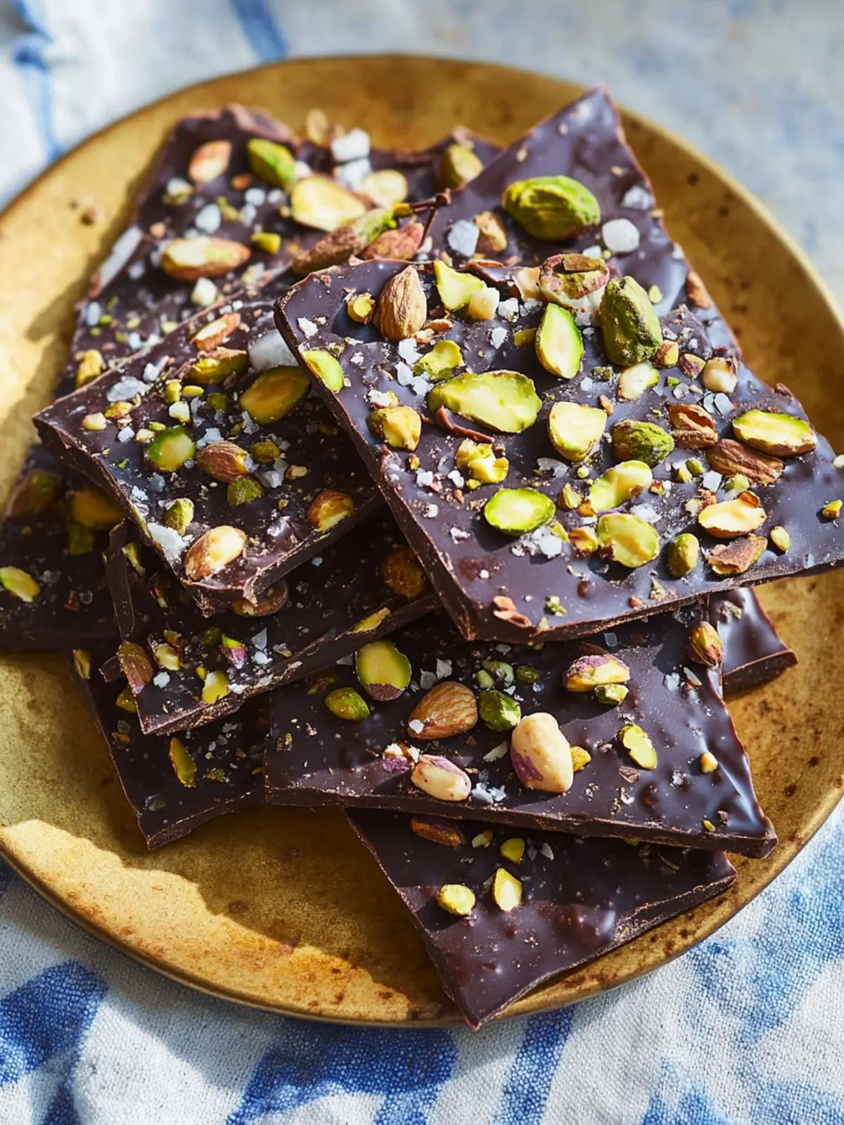 Indulge in Hazelnut & Pistachio Dark Chocolate Bark Bliss 3 Hazelnut & Pistachio Dark Chocolate Bark