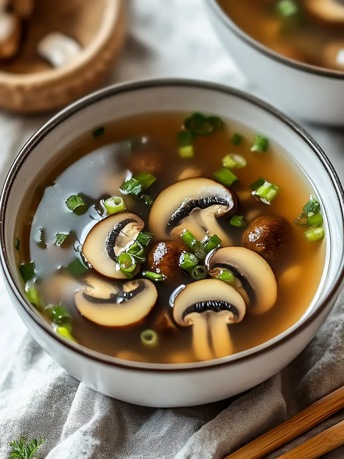 Cozy Up with Delicious Japanese Clear Mushroom Soup Today 2 Japanese Clear Mushroom Soup