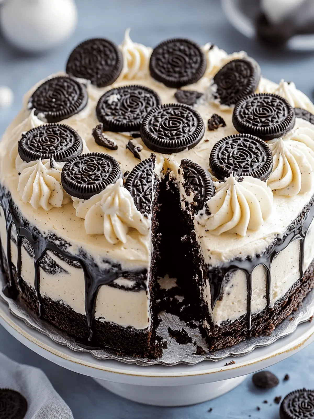 Oreo Cookie Cake: The Ultimate Chocolate Indulgence 4 Oreo Cookie Cake