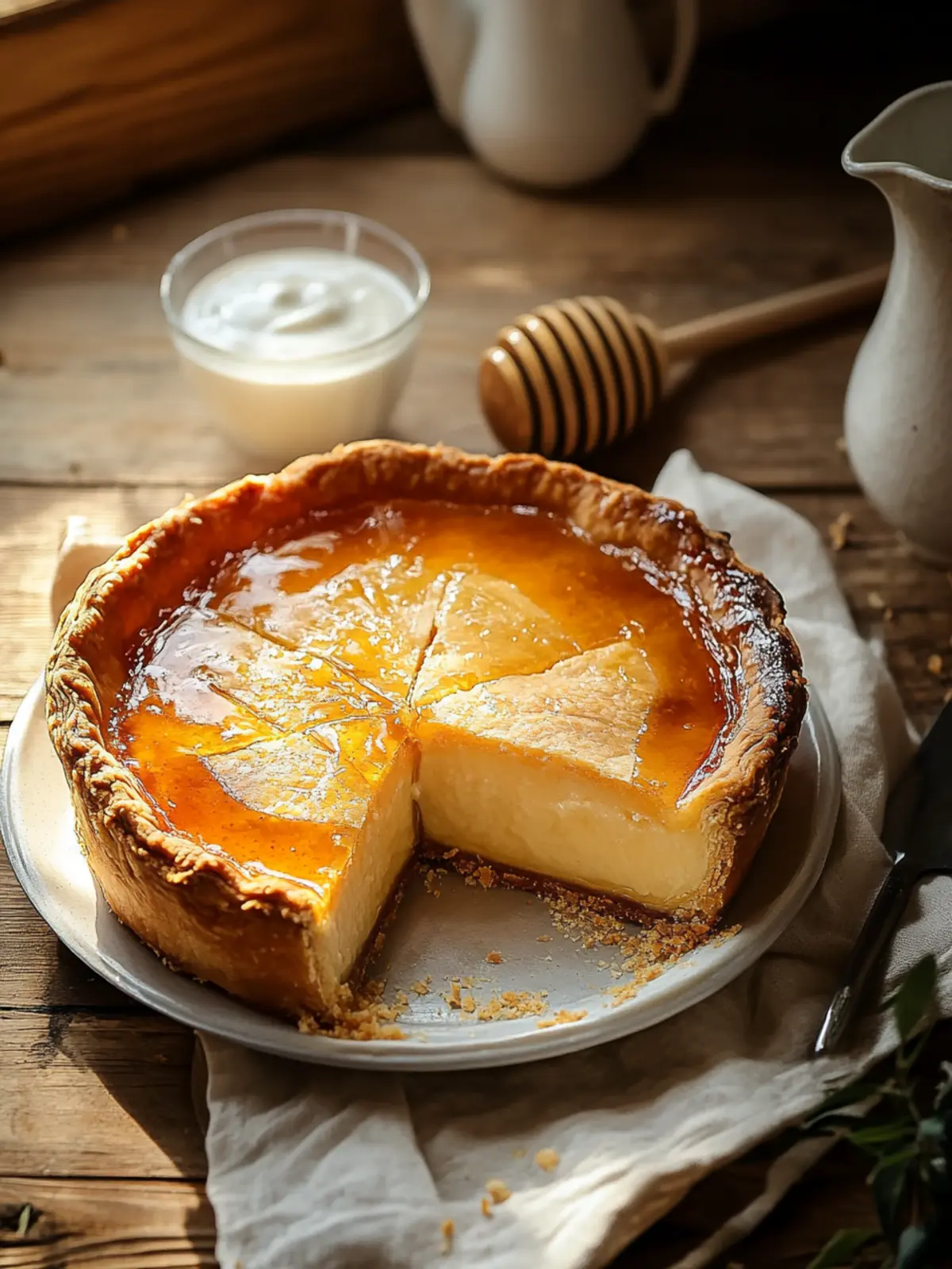 Golden Greek Honey Pie (Melopita) – Sweeten Your Day at Home 5 Golden Greek Honey Pie (Melopita)