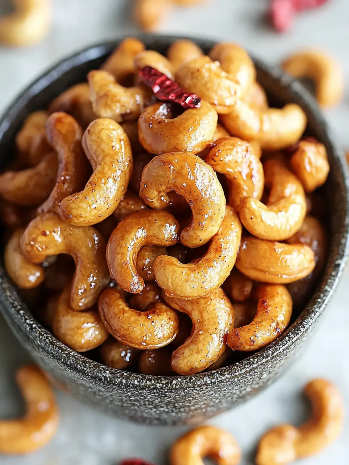 Sweet and Spicy Honey Roasted Cashews You'll Crave Again! 2 Sweet and Spicy Honey Roasted Cashews