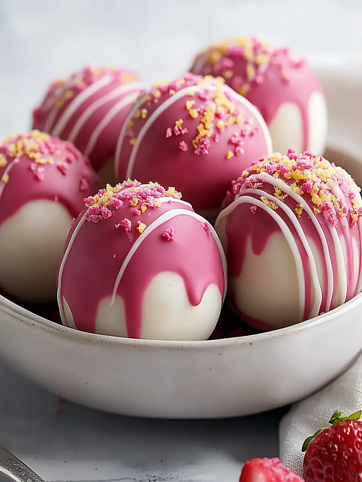 Irresistible Strawberry Cheesecake Truffle Balls Recipe You’ll Love 4 Strawberry Cheesecake Truffle Balls Recipe