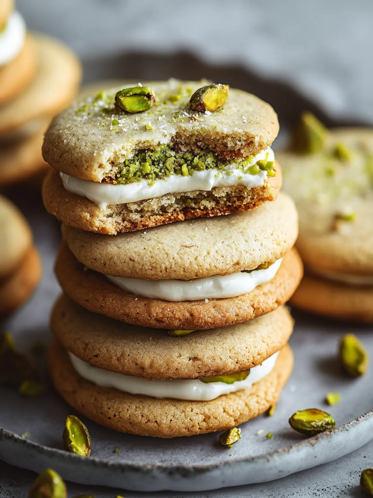 Pistachio Cream-Filled Cookies: A Creamy Dreamy Delight 2 Pistachio Cream–Filled Cookies
