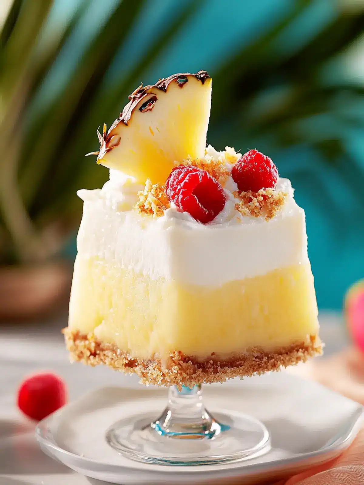 No-Bake Pina Colada Lush: A Tropical Dream Dessert 2 Pina Colada Lush