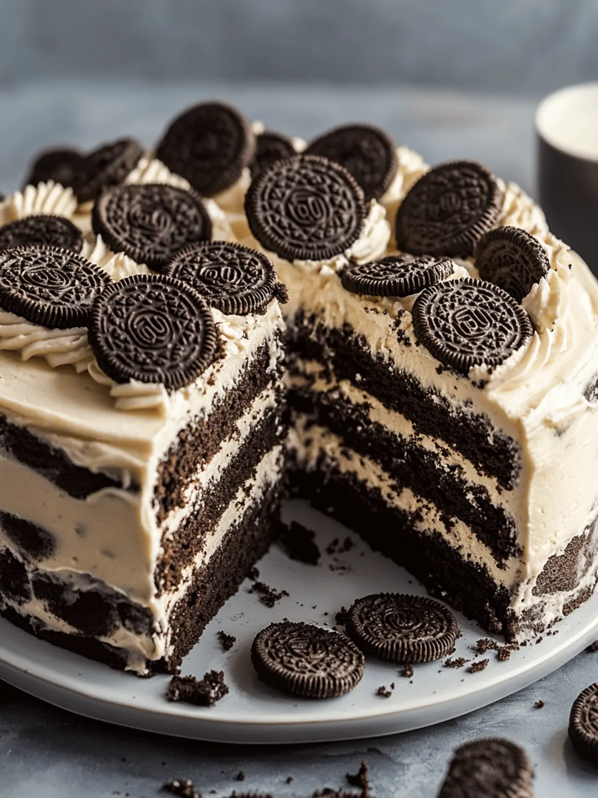 Oreo Cookie Cake: The Ultimate Chocolate Indulgence 2 Oreo Cookie Cake
