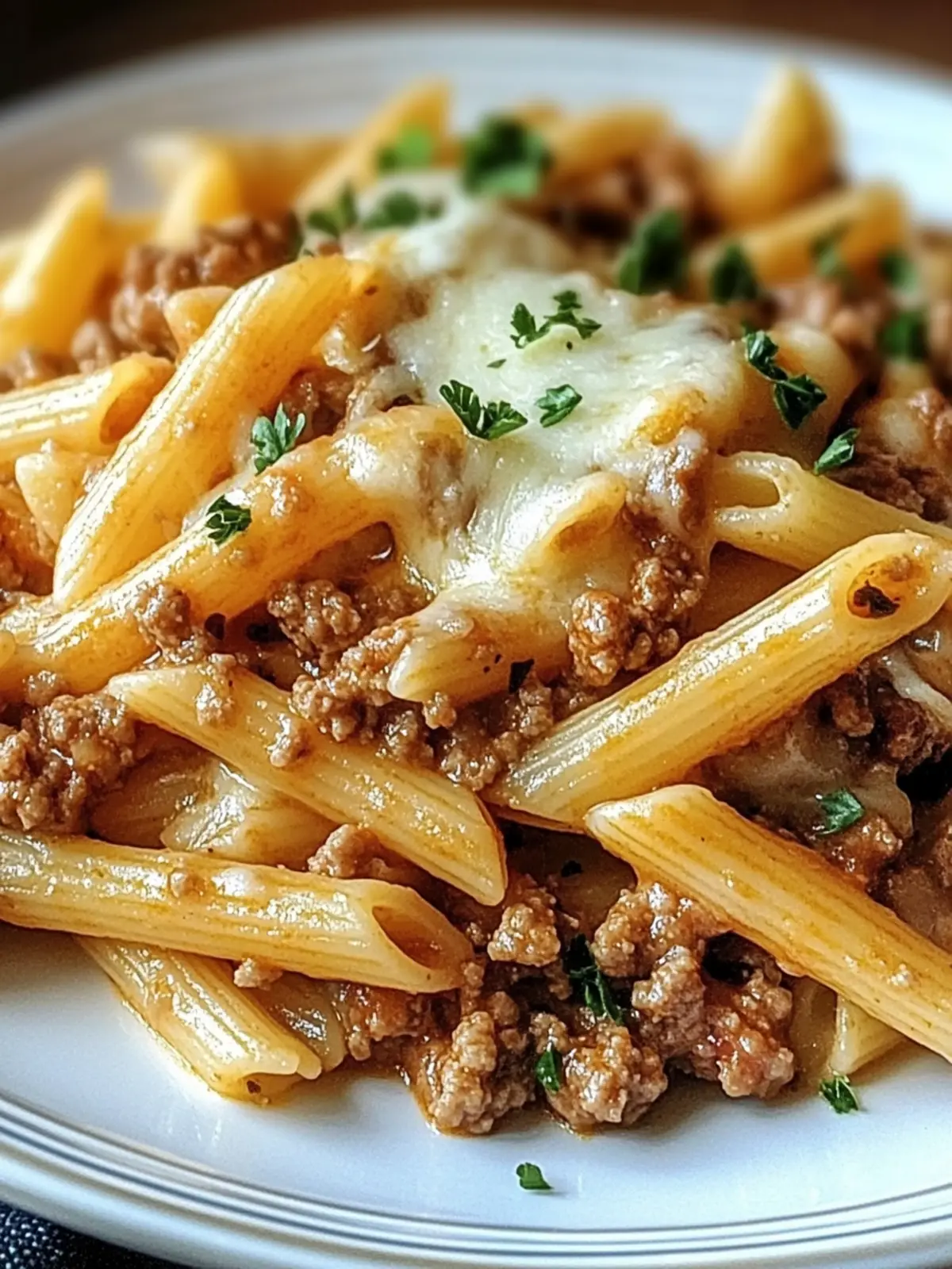 Cheesy Penne with Ground Beef: Your One-Pot Family Favorite 3 Cheesy Penne with Ground Beef