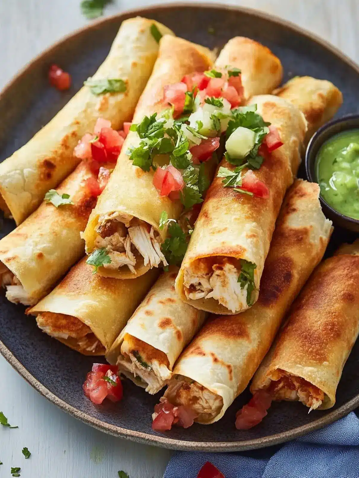 Crispy Chicken Flautas You’ll Want for Every Dinner Party 2 Chicken Flautas