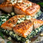 Baked Stuffed Salmon with Spinach & Feta: A Flavorful Delight 2 Baked Stuffed Salmon with Spinach & Feta