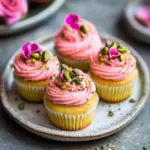 Delightful Vegan Mini Rose Pistachio Cupcakes That Impress 6 Vegan Mini Rose Pistachio Cupcakes