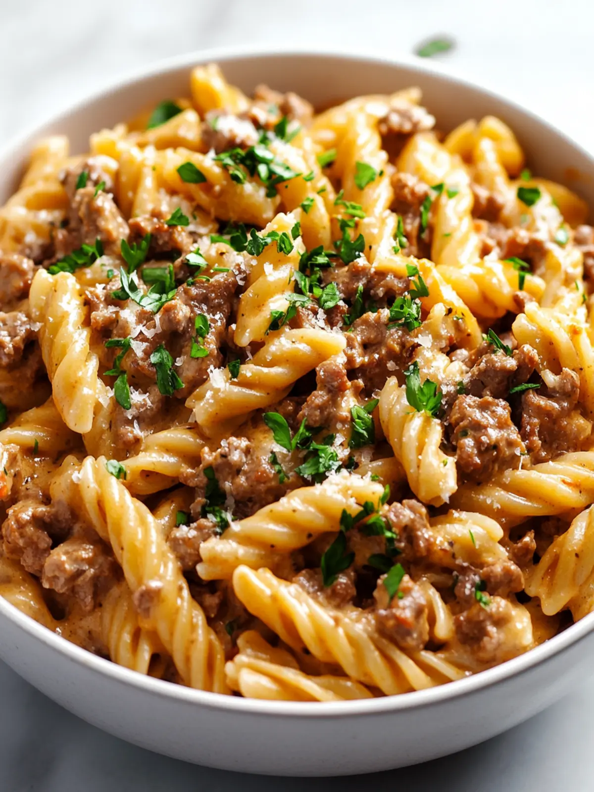 Creamy High Protein Beef Pasta for a Cozy Weeknight Dinner 2 Creamy High Protein Beef Pasta