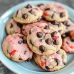 Strawberry Cake Mix Cookies with Chocolate Chips in 20 Minutes 10 Strawberry Cake Mix Cookies with Chocolate Chips
