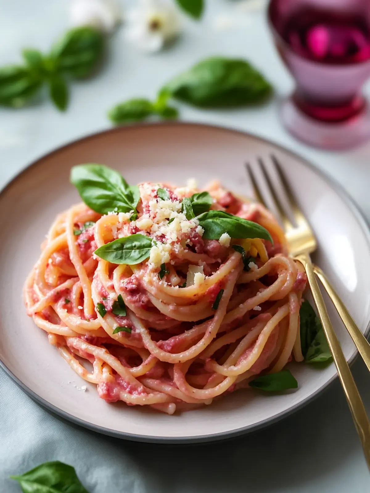 Delicious Pink Sauce Pasta: A Creamy Twist for Dinner Night 3 Pink Sauce Pasta