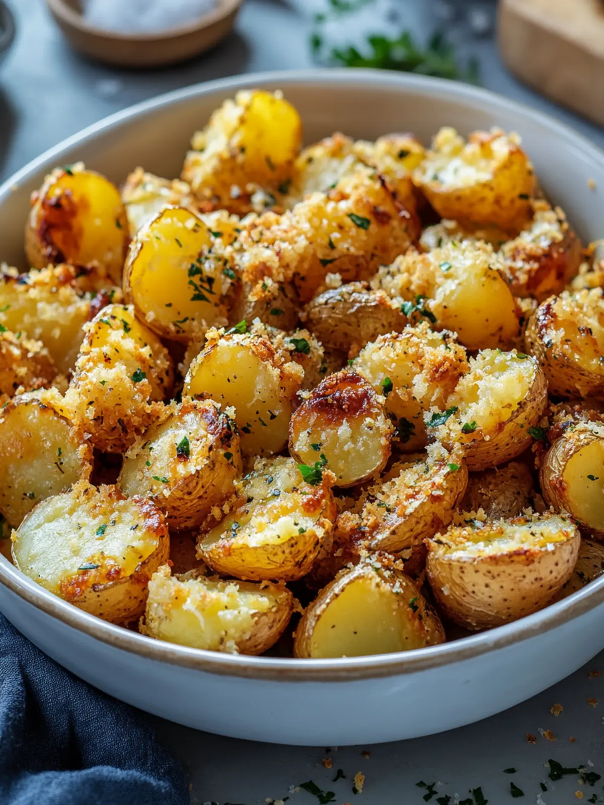 Crispy Cheesy Garlic Roasted Potatoes That Wow Every Bite 4 Crispy Cheesy Garlic Roasted Potatoes