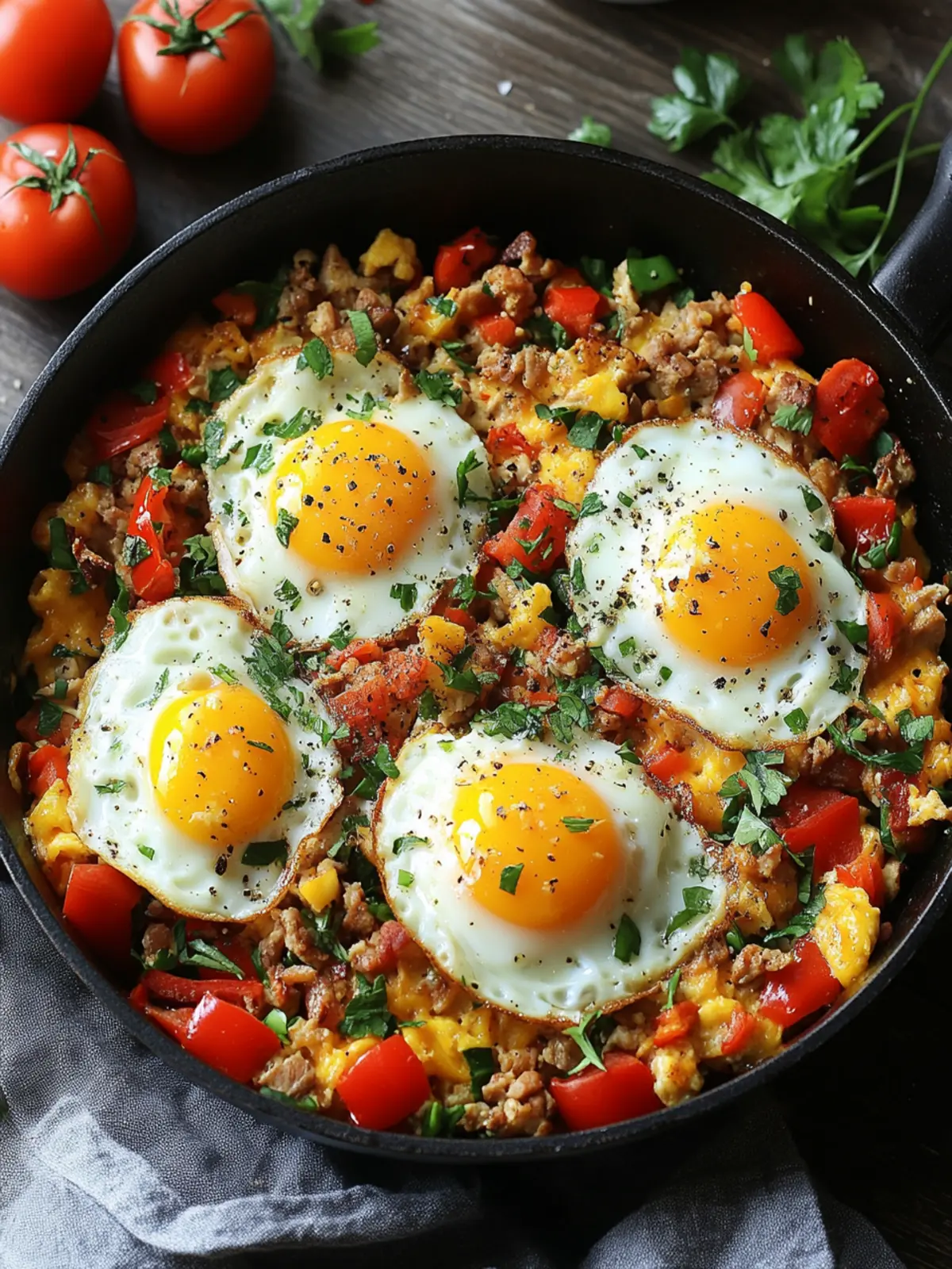Turkey & Egg Breakfast Skillet for a Wholesome Morning Boost 2 Turkey & Egg Breakfast Skillet