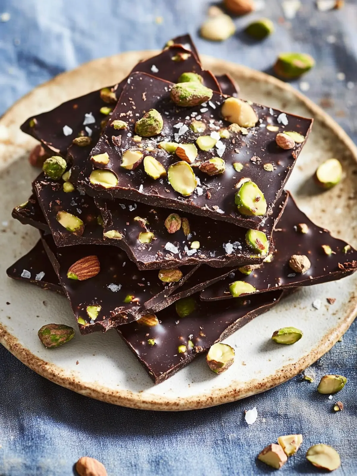 Indulge in Hazelnut & Pistachio Dark Chocolate Bark Bliss 4 Hazelnut & Pistachio Dark Chocolate Bark