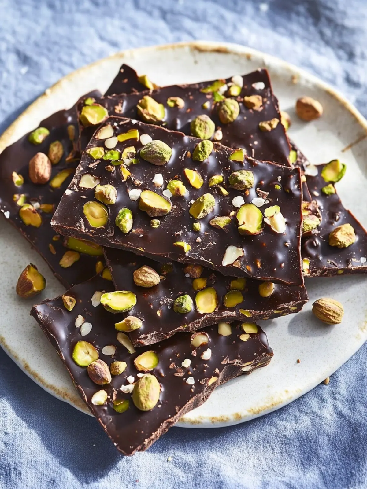 Indulge in Hazelnut & Pistachio Dark Chocolate Bark Bliss 2 Hazelnut & Pistachio Dark Chocolate Bark